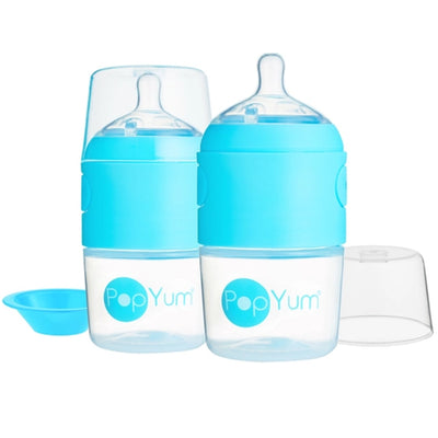 Kit De Mamadeira PopYum Com Mixer Blue 150ML - Material Seguro