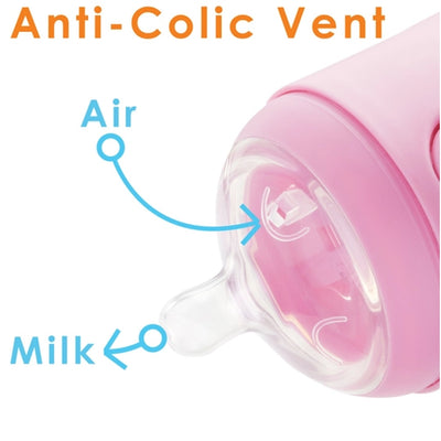 Kit De Mamadeira PopYum Com Mixer Pink 150ML - Bico Exclusivo